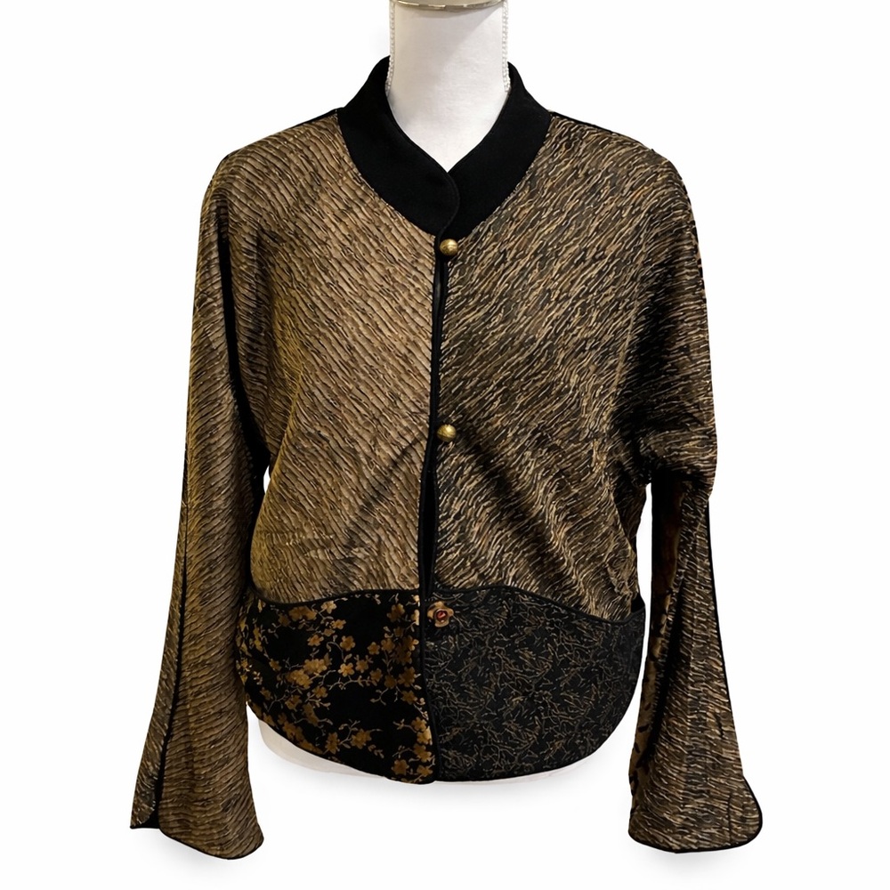 🎨✨ K.D. Spring Artsy Artwear Jacket Wearable Art Statement Piece XL✨🎨